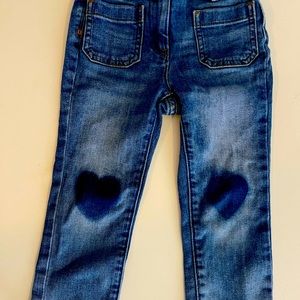 Crewcuts heart jeans size 4T